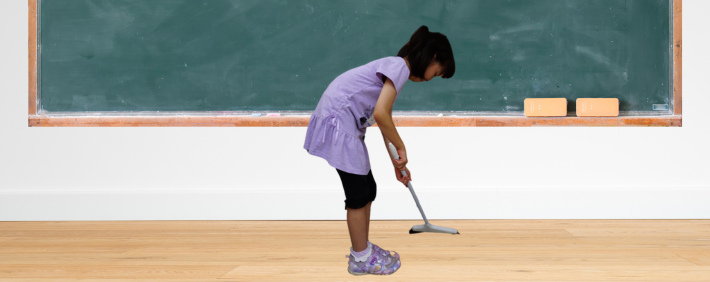 掃除当番の指導