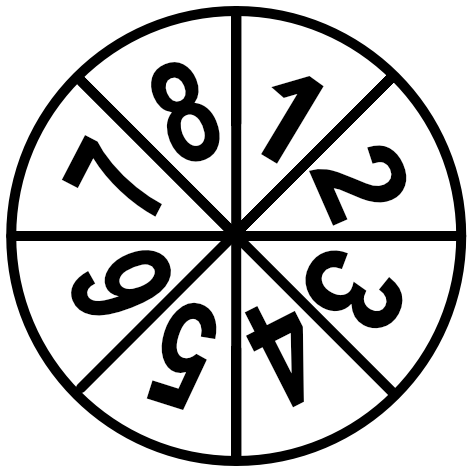 給食当番表の小さい円