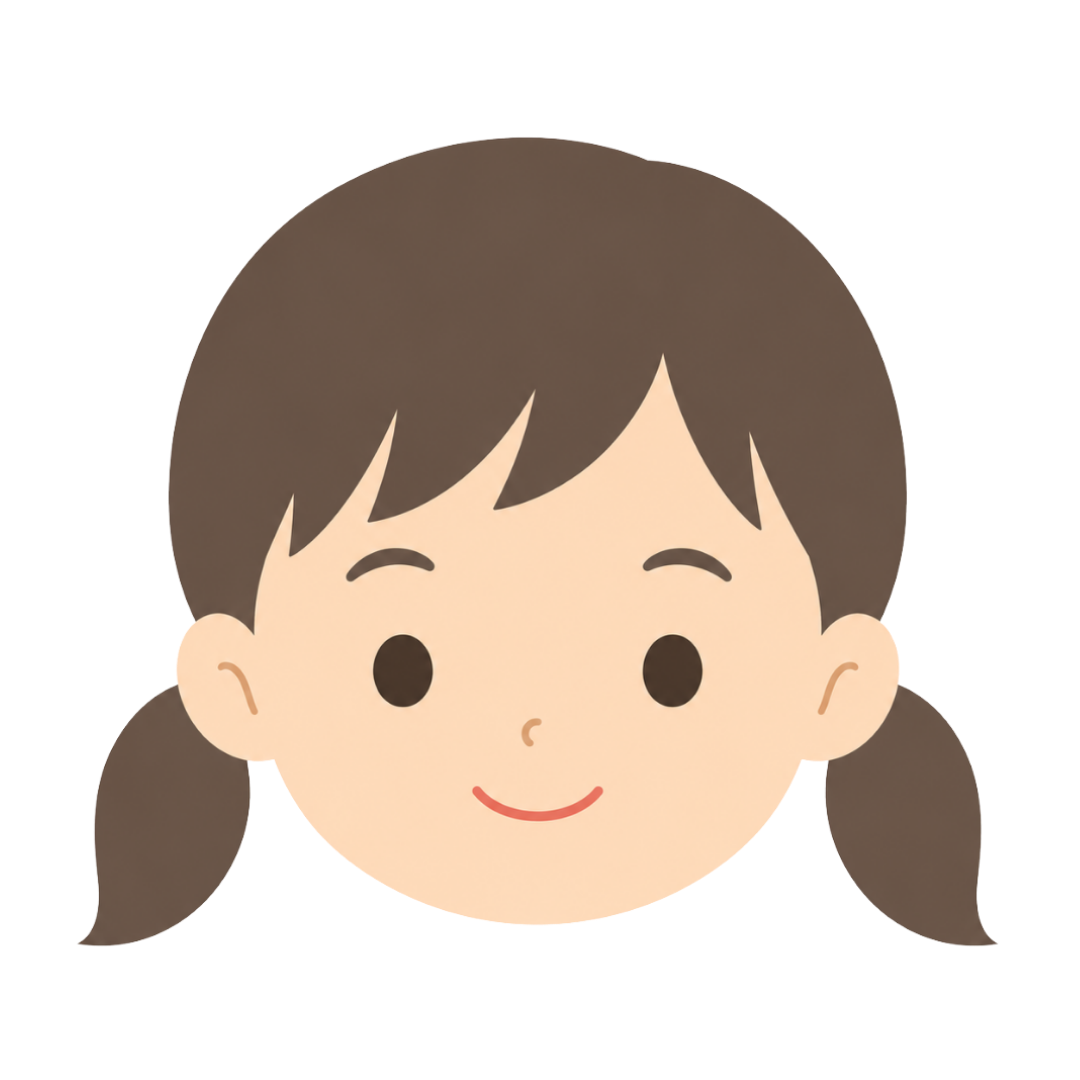 子どもBの顔イラスト