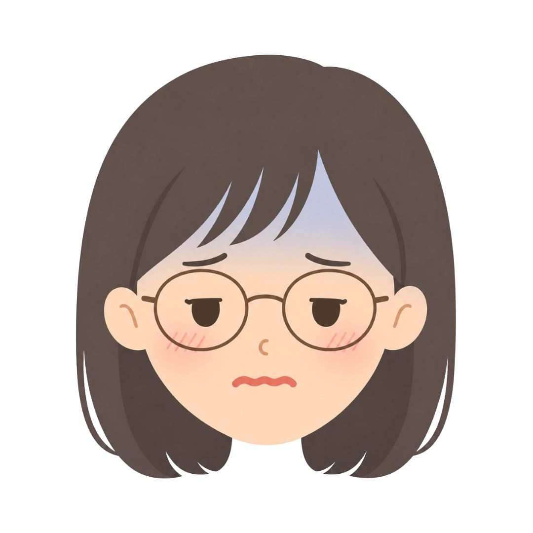 子どもFの顔（病気になる）イラスト