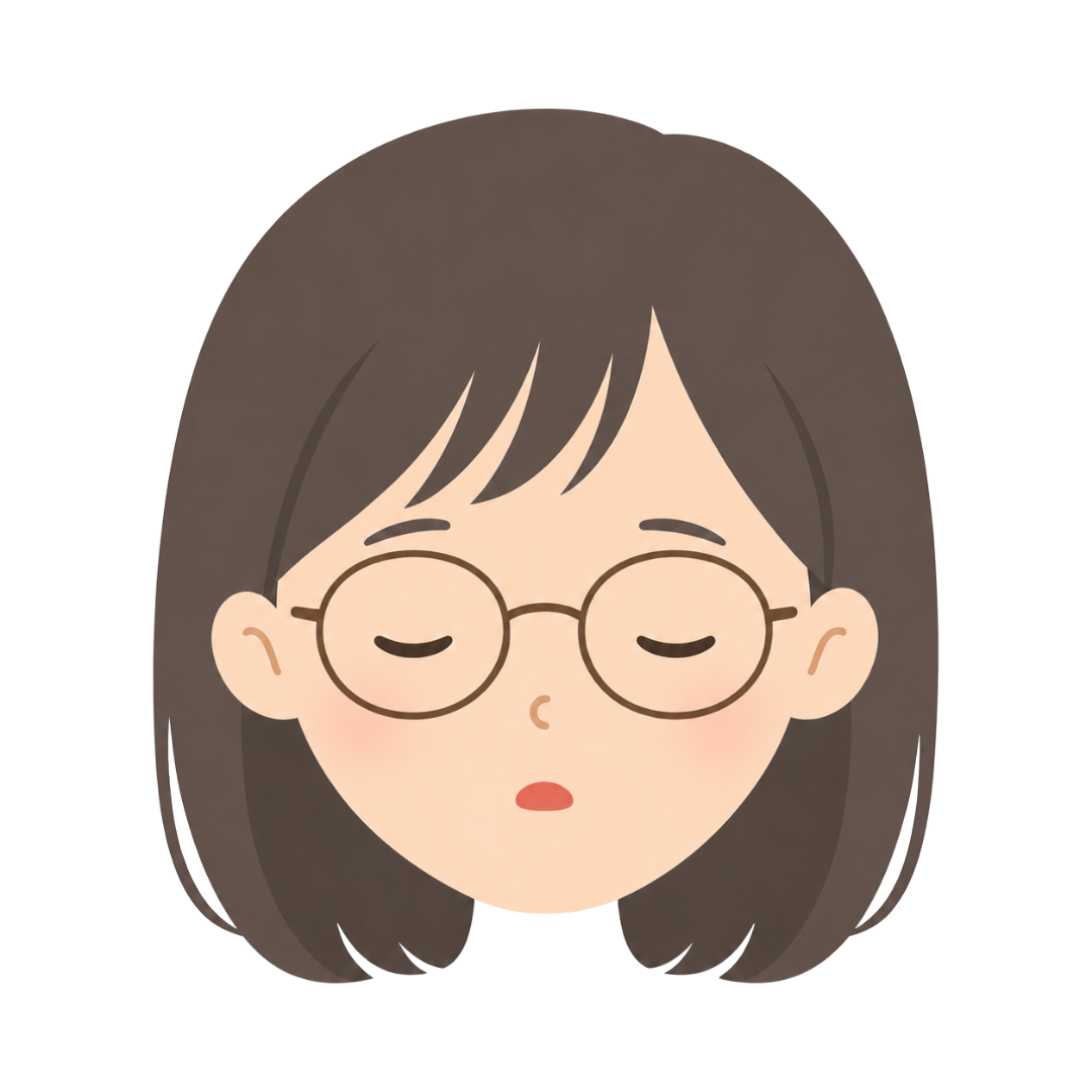 子どもFの顔（眠る）イラスト
