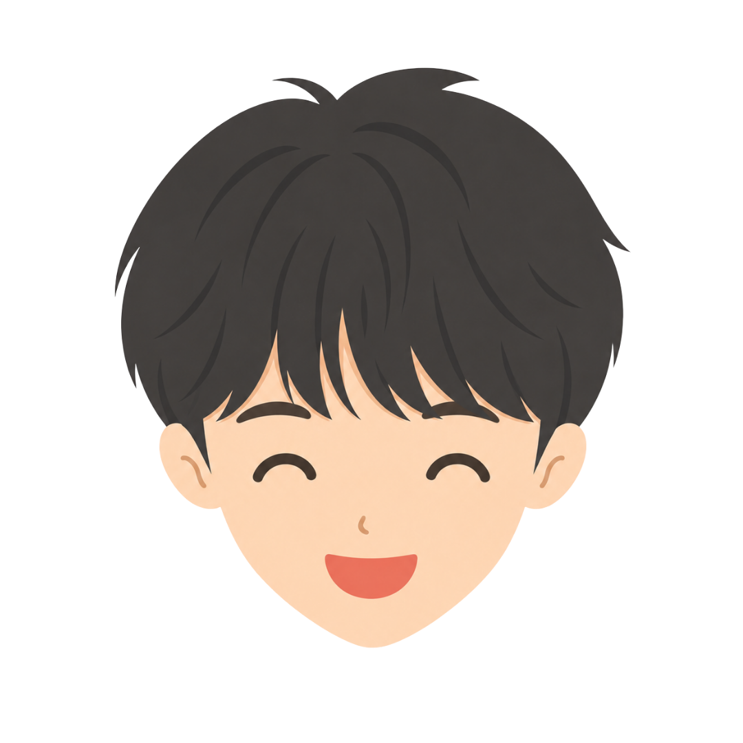 子どもIの顔（喜ぶ）イラスト