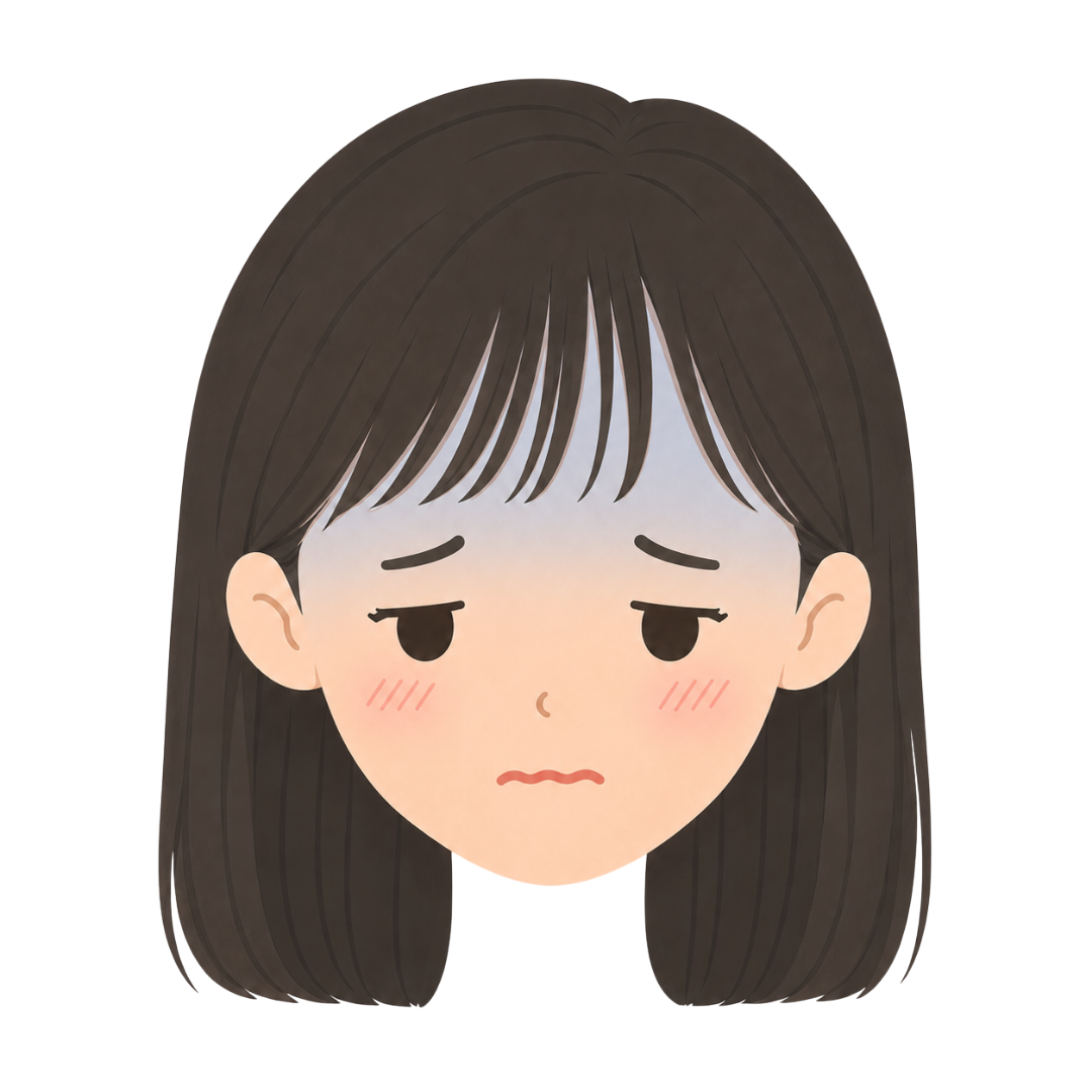 子どもJの顔（病気になる）イラスト