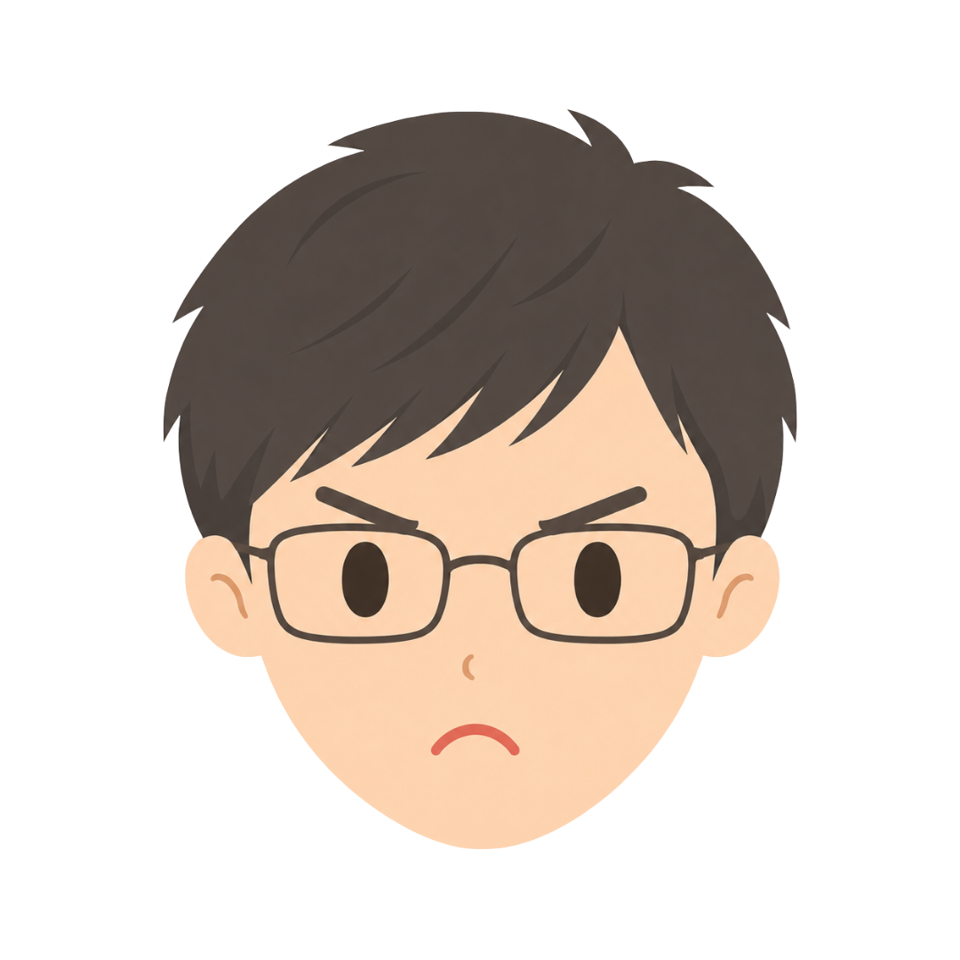 子どもMの顔（怒る）イラスト