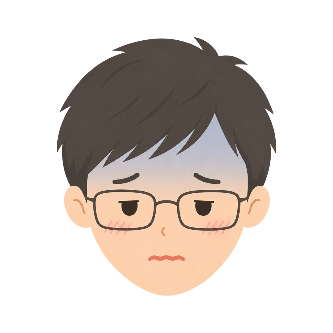 子どもMの顔（病気になる）イラスト