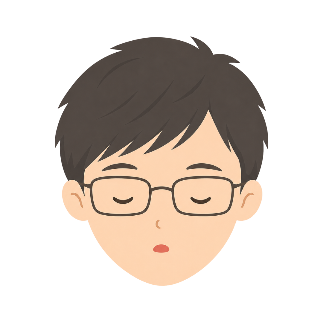 子どもMの顔（眠る）イラスト