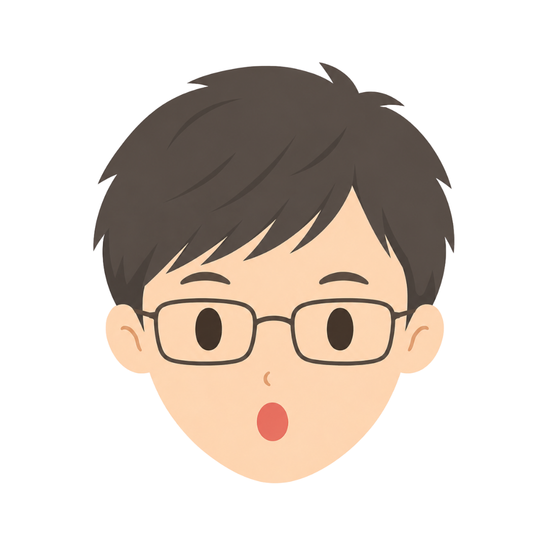 子どもMの顔（驚く）イラスト