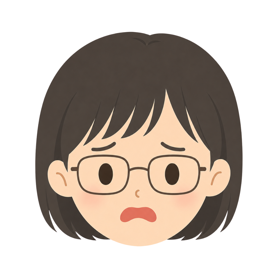 子どもNの顔（嫌がる）イラスト