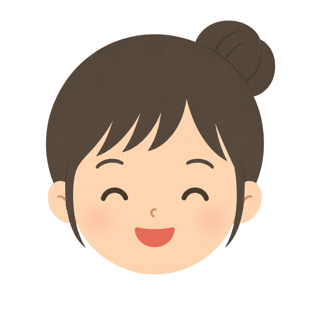 子どもPの顔（喜ぶ）イラスト