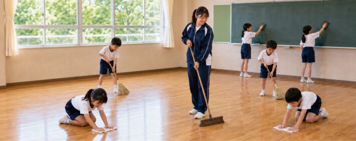 掃除の時間で実習生が学ぶ3つのポイント