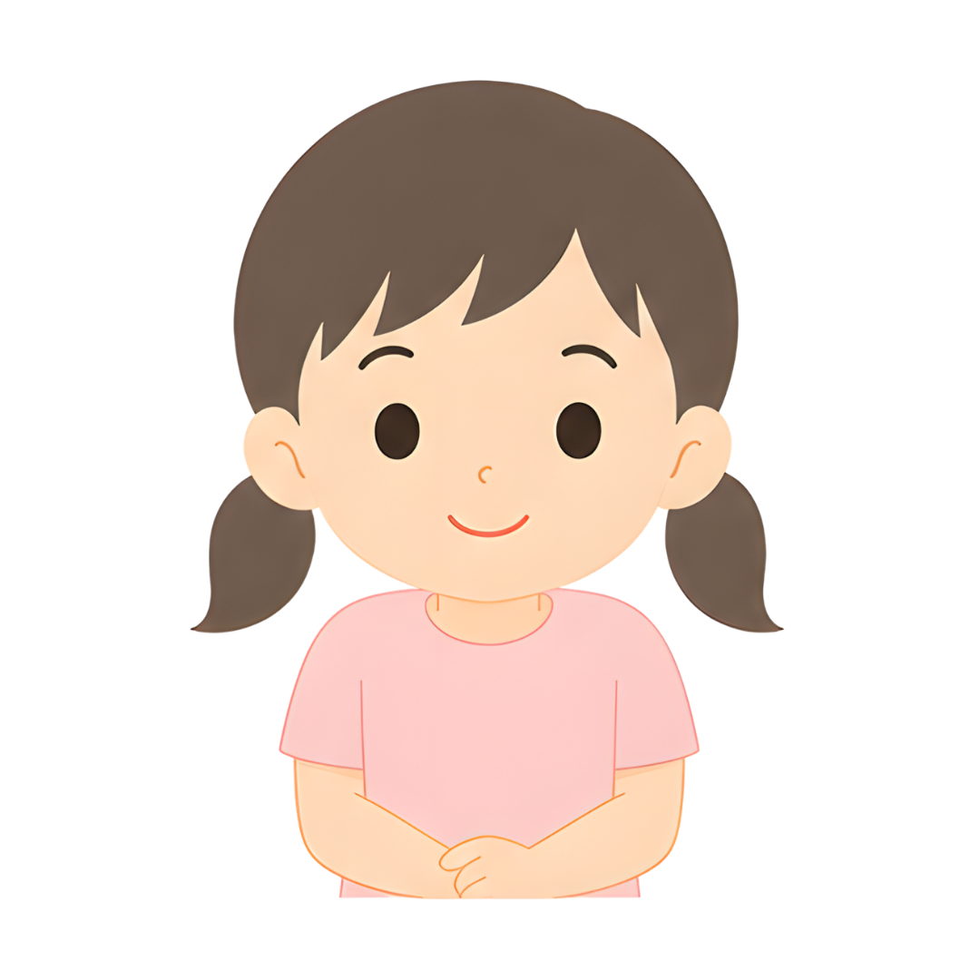 子どもBの上半身イラスト