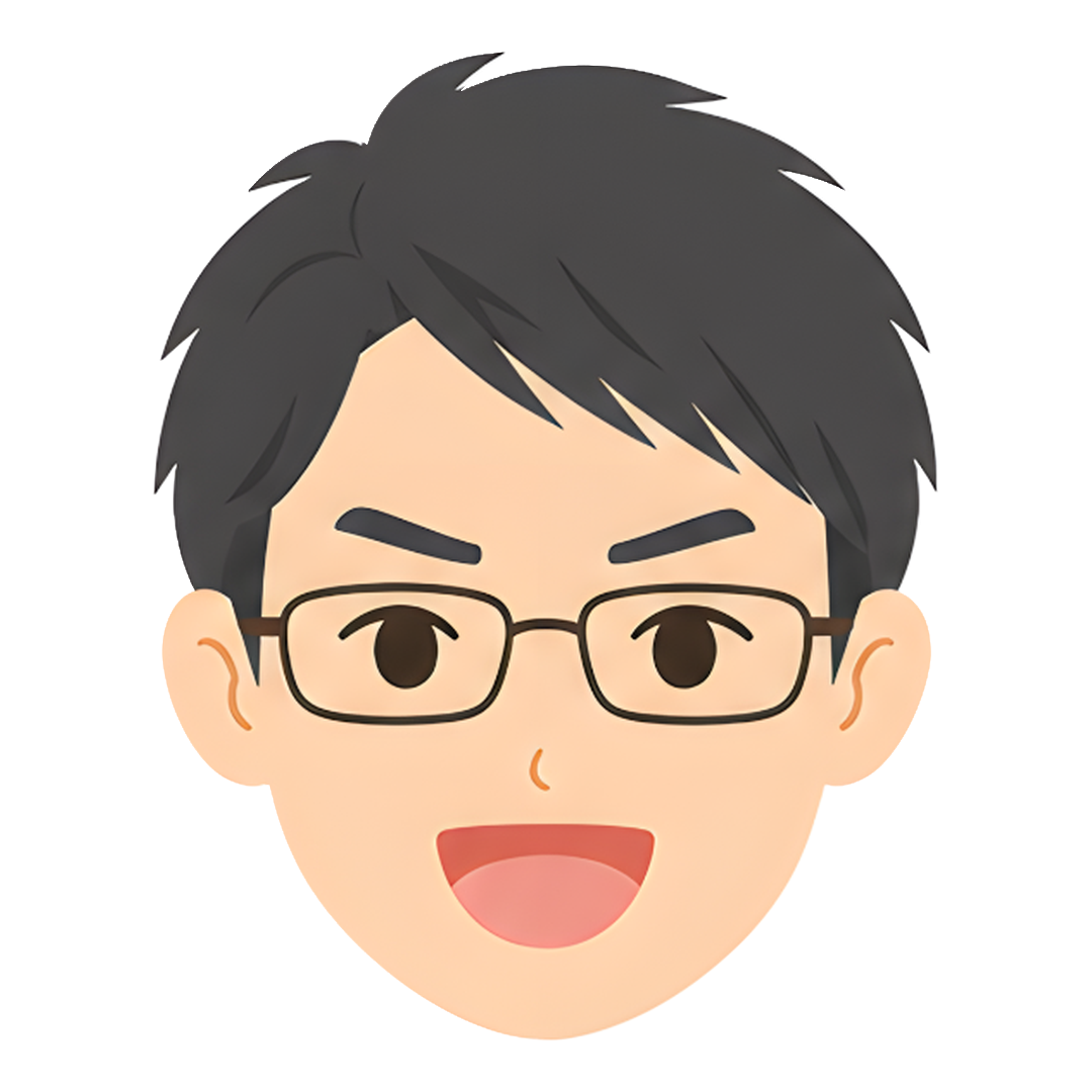 先生Cの顔（励ます）イラスト