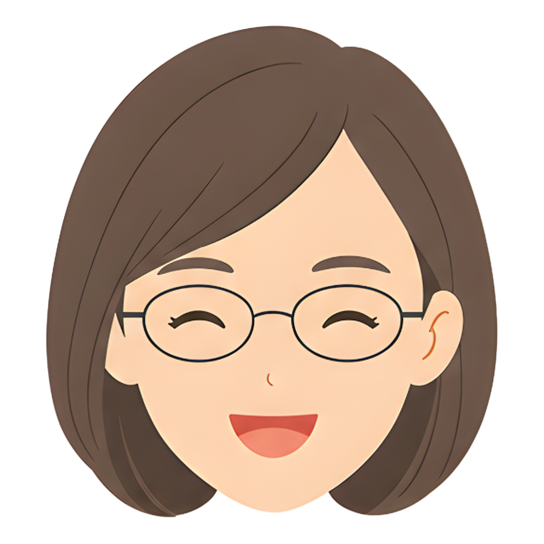 先生Dの顔（喜ぶ）イラスト