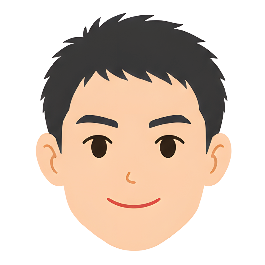 先生Eの顔イラスト
