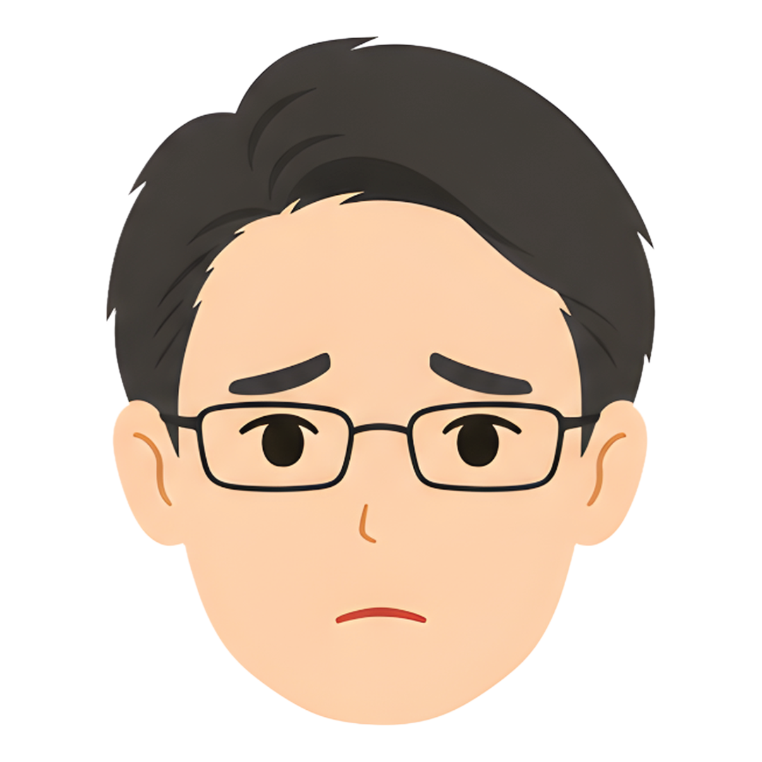 先生Gの顔（寄り添う）イラスト