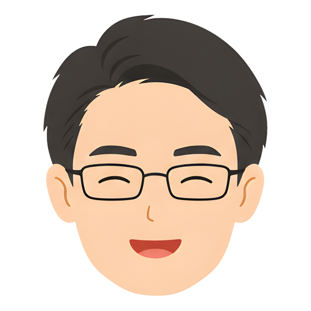 先生Gの顔（喜ぶ）イラスト