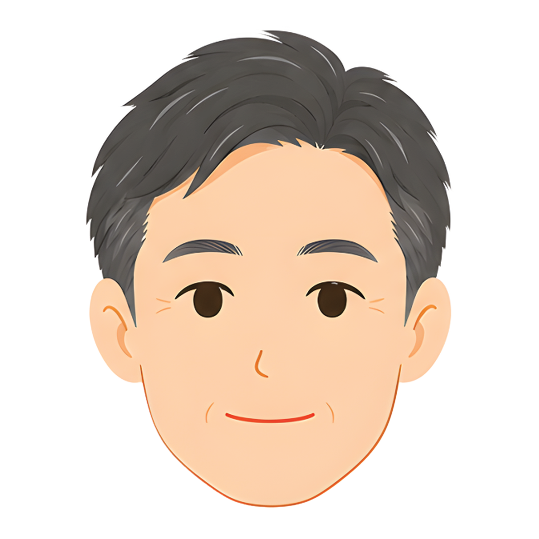 先生Iの顔イラスト