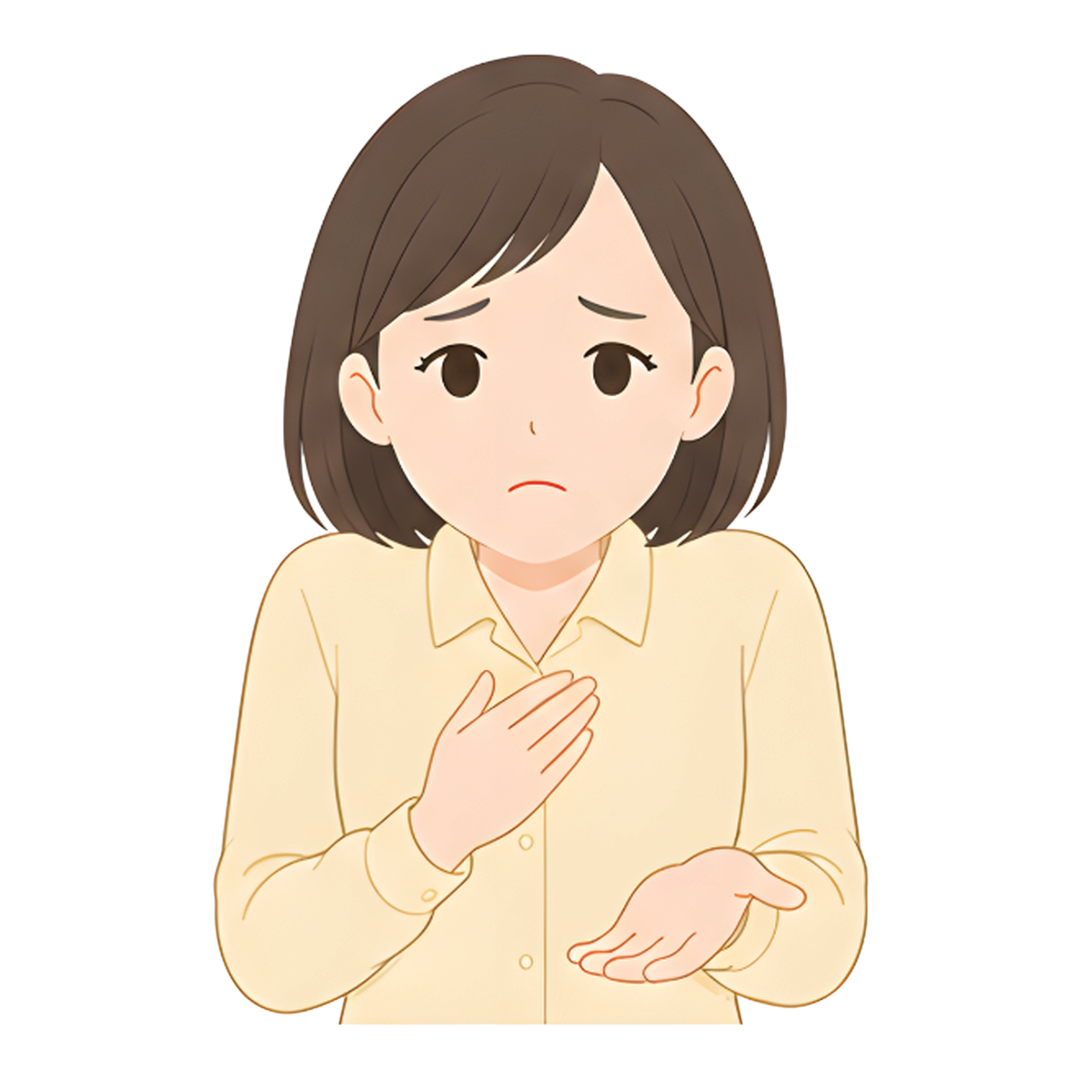先生Bの上半身（寄り添う）イラスト