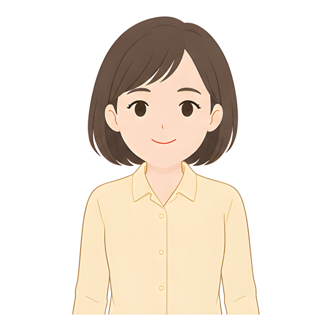 先生Bの上半身イラスト