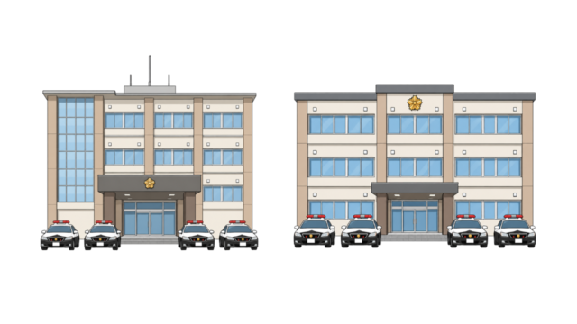 警察署のイラスト無料素材集！小学校のお便りや社会の授業で使えるフリー画像